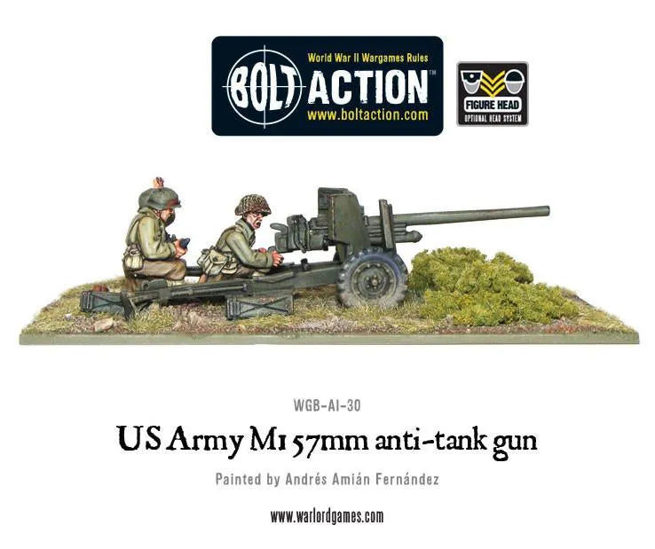 US Army M1 57mm anti-tank gun-Warlord Games-Radaddel