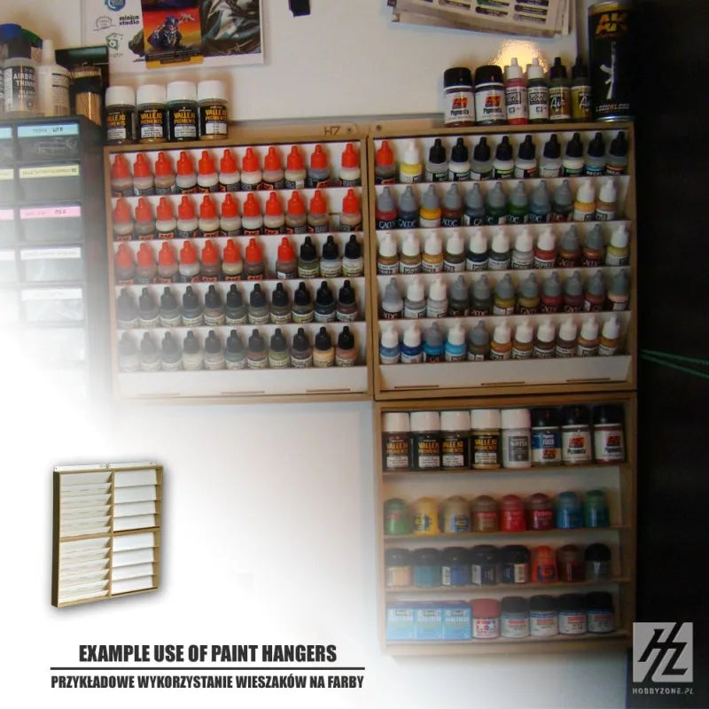 Hängeregal für Farben (Ø 26 mm) - s3s-HobbyZone-Radaddel
