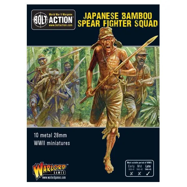 Japanese Bamboo Spear Fighter squad-Warlord Games-Radaddel