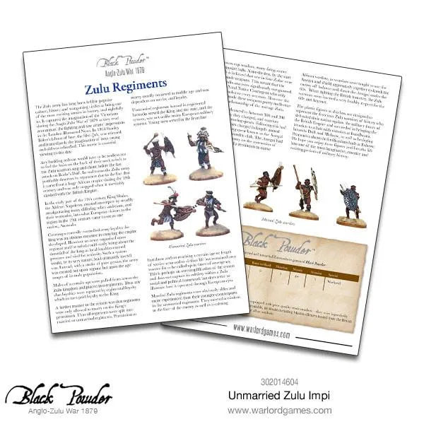 Anglo Zulu War Unmarried Zulu Impi-Warlord Games-Radaddel