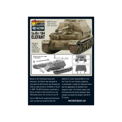 Sd.Kfz 184 Elefant Super-Heavy Tank Destroyer-Warlord Games-Radaddel