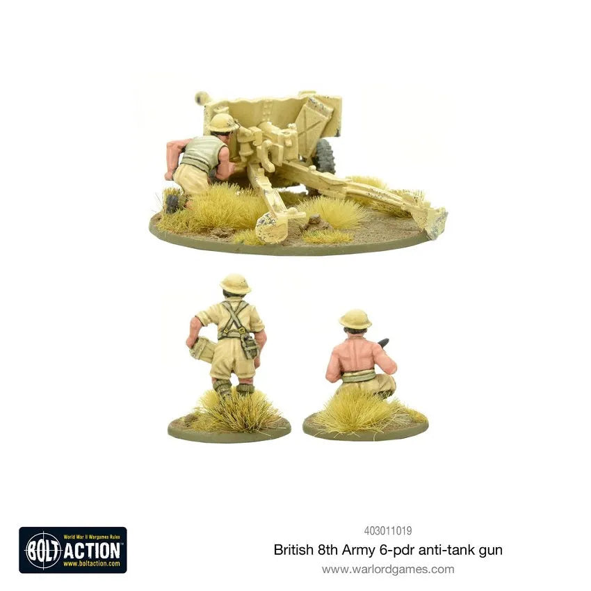 8th Army 6 pounder ATG-Warlord Games-Radaddel
