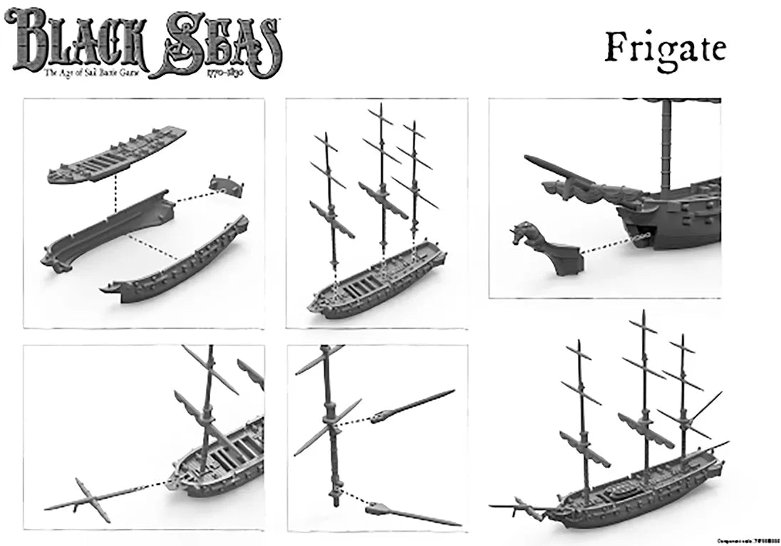 Black Seas Frigates & Brigs Flotilla (1770-1830)-Warlord Games-Radaddel