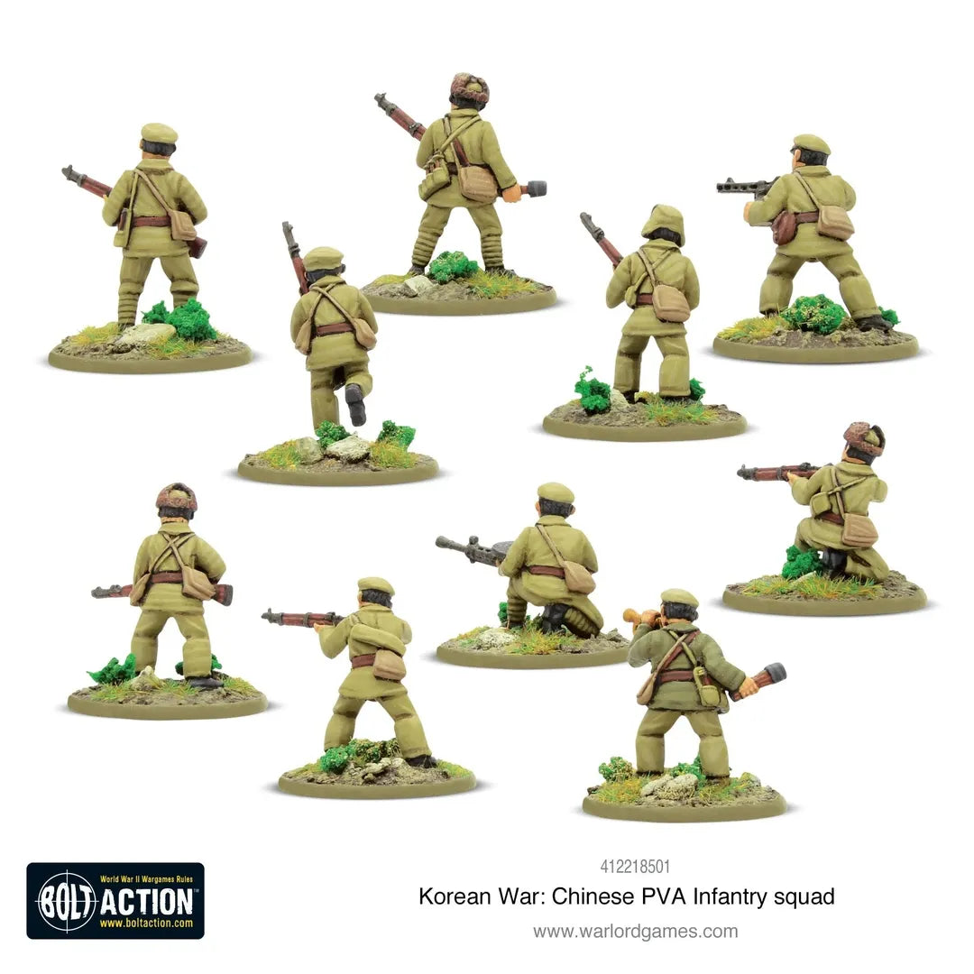 Korean War: Chinese PVA Infantry Squad-Warlord Games-Radaddel