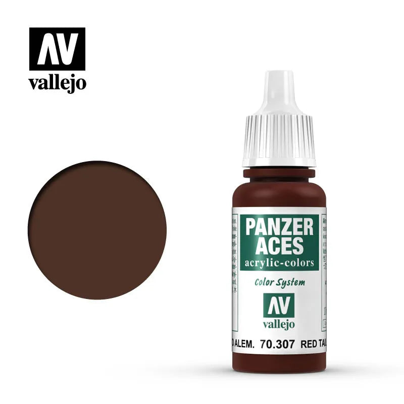 Panzer Aces 007 Red Tail Light 17 ml-Vallejo-Radaddel