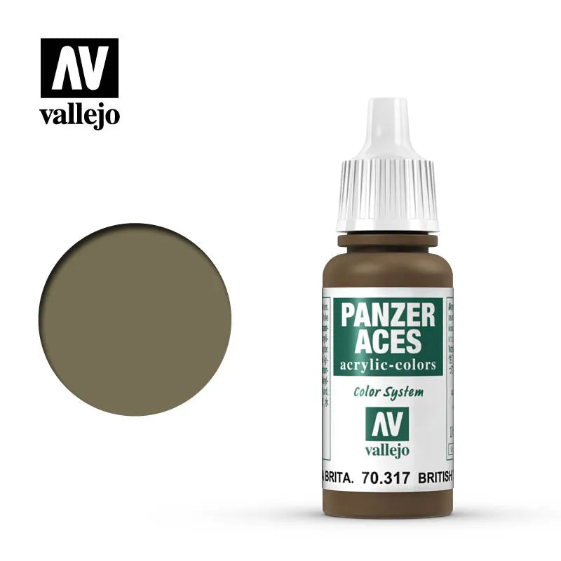 Panzer Aces 017 British Tankcrew 17 ml-Vallejo-Radaddel