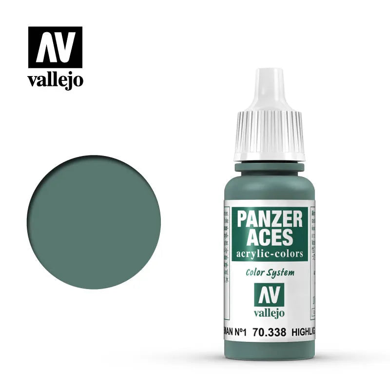 Panzer Aces 038 Highlight German I (Feldgrau) 17 ml-Vallejo-Radaddel