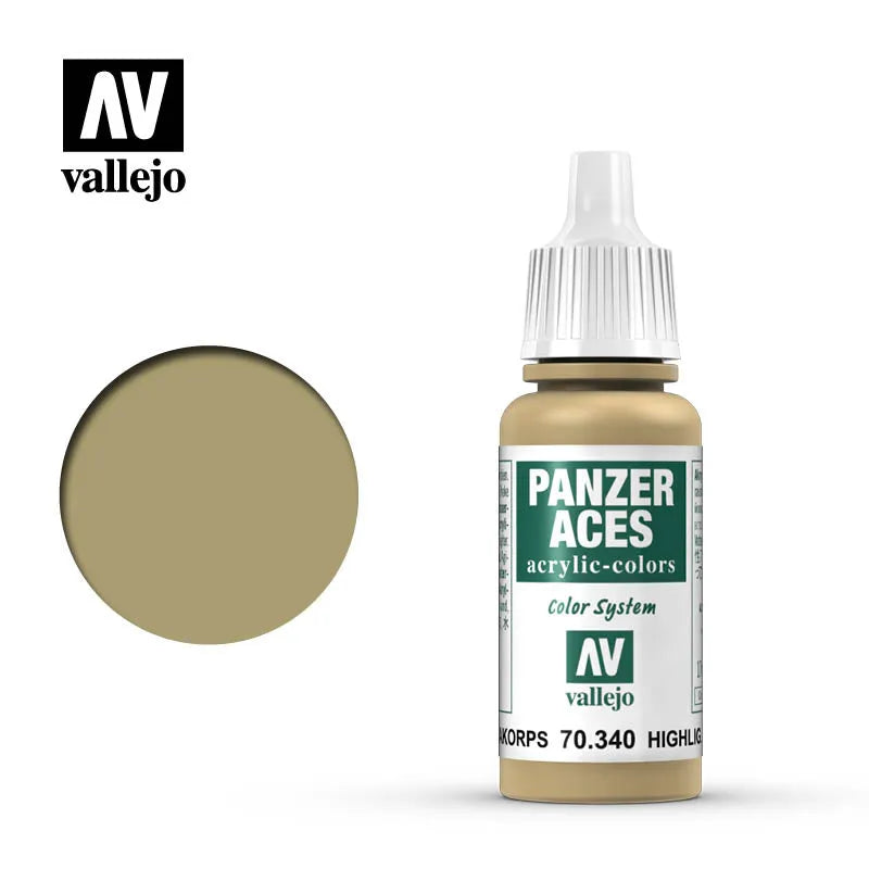 Panzer Aces 040 Highlight Afrikakorps 17 ml-Vallejo-Radaddel