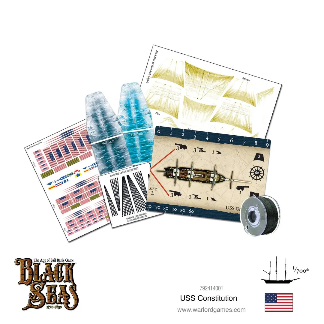 Black Seas: USS Constitution-Warlord Games-Radaddel
