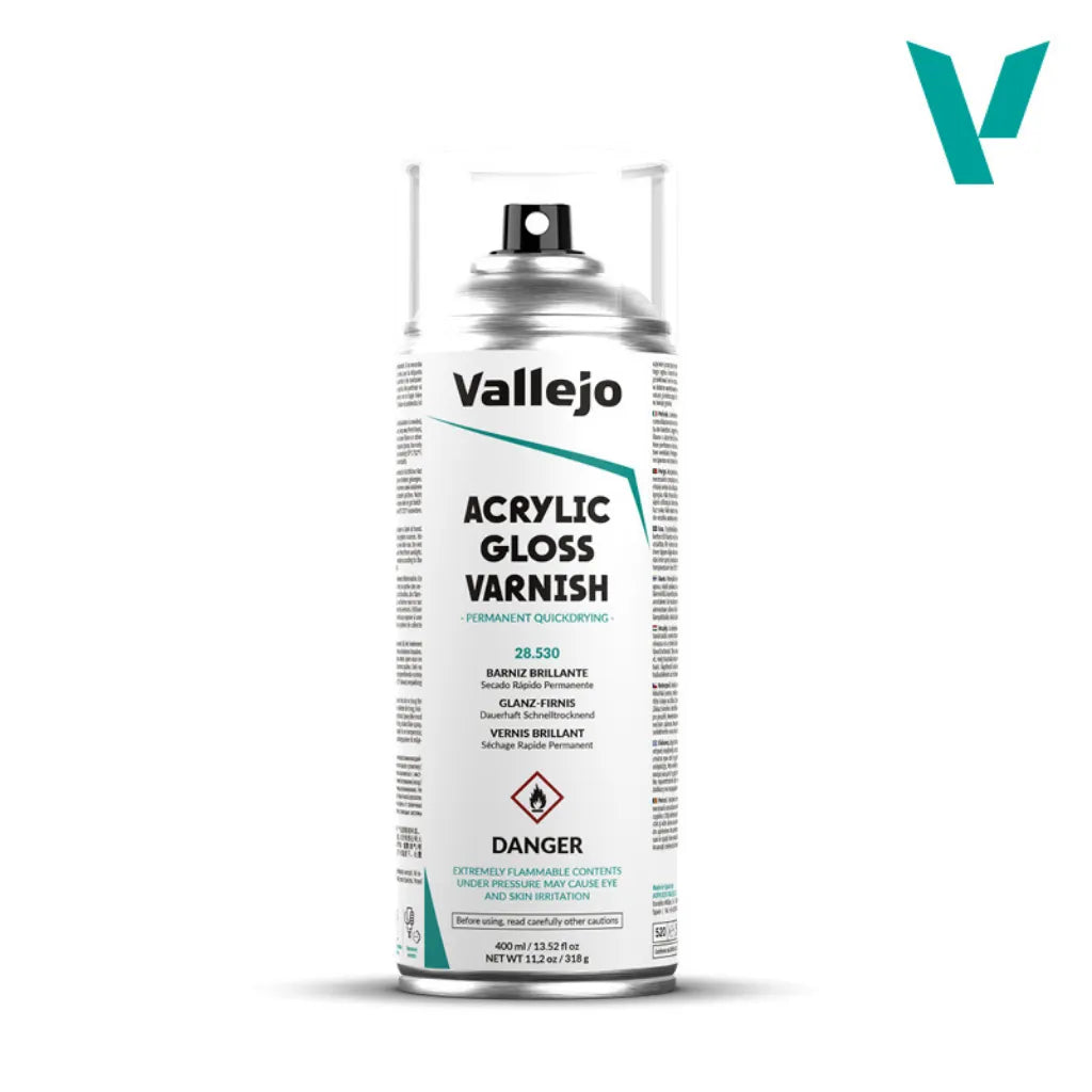 Vallejo Aerosol Varnish Gloss-Vallejo-Radaddel