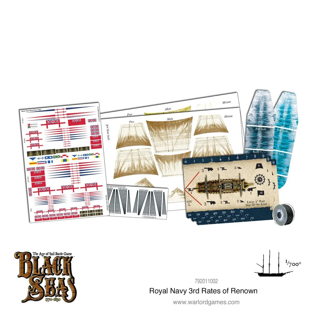 Royal Navy 3rd Rates of Renown-Warlord Games-Radaddel