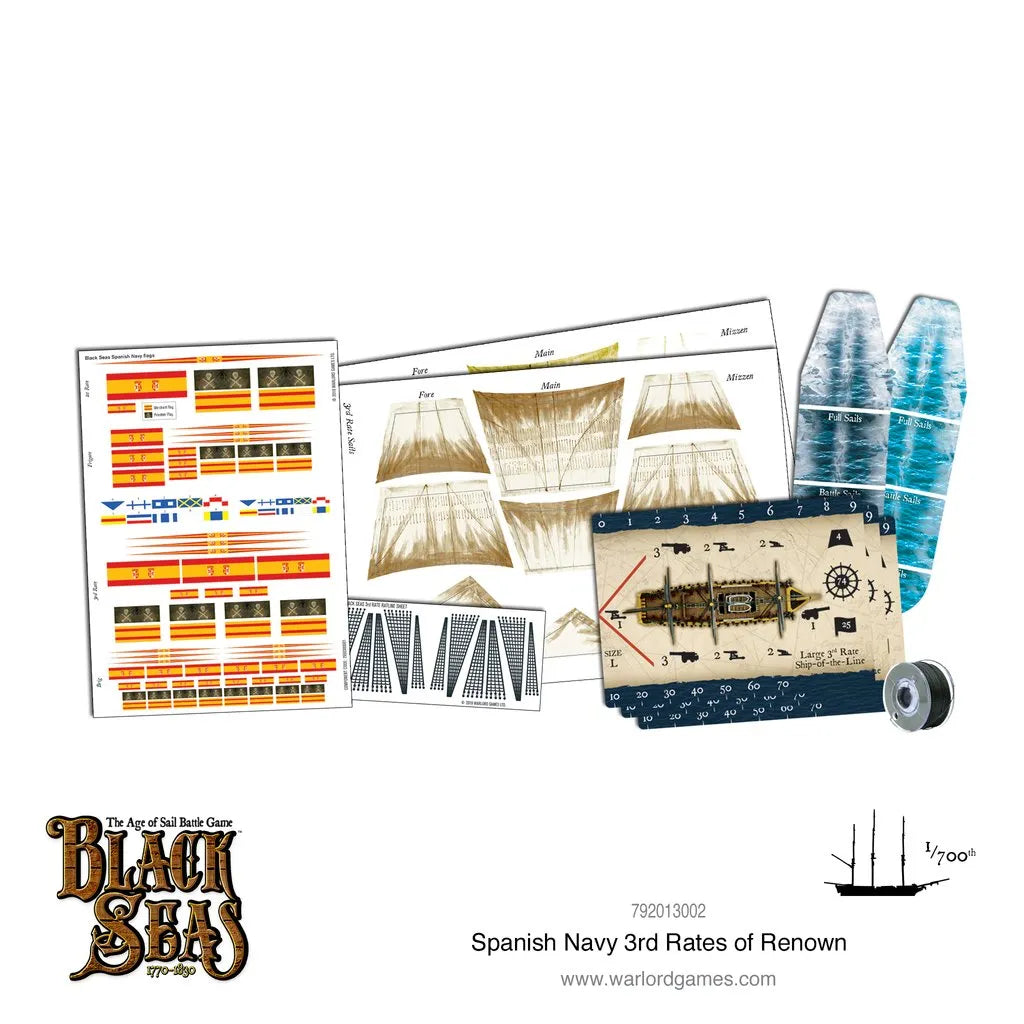 Spanish Navy 3rd Rates of Renown-Warlord Games-Radaddel