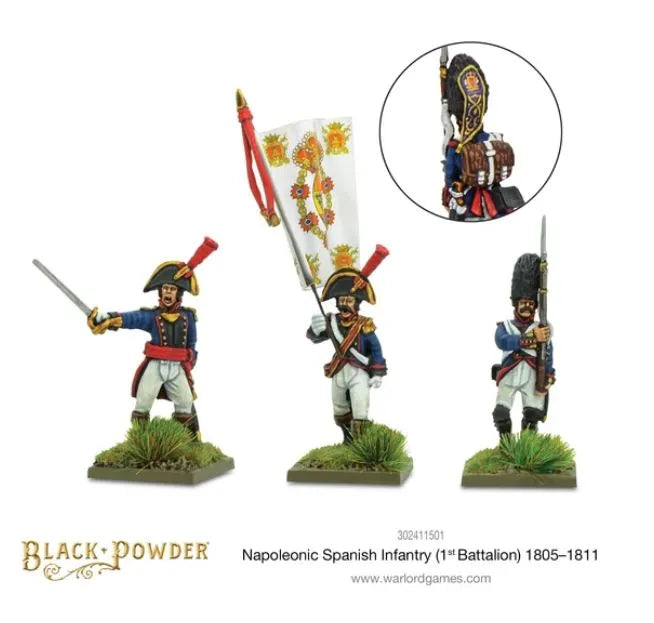 Napoleonic Spanish Infantry (1st Battalion) 1805-1811-Warlord Games-Radaddel