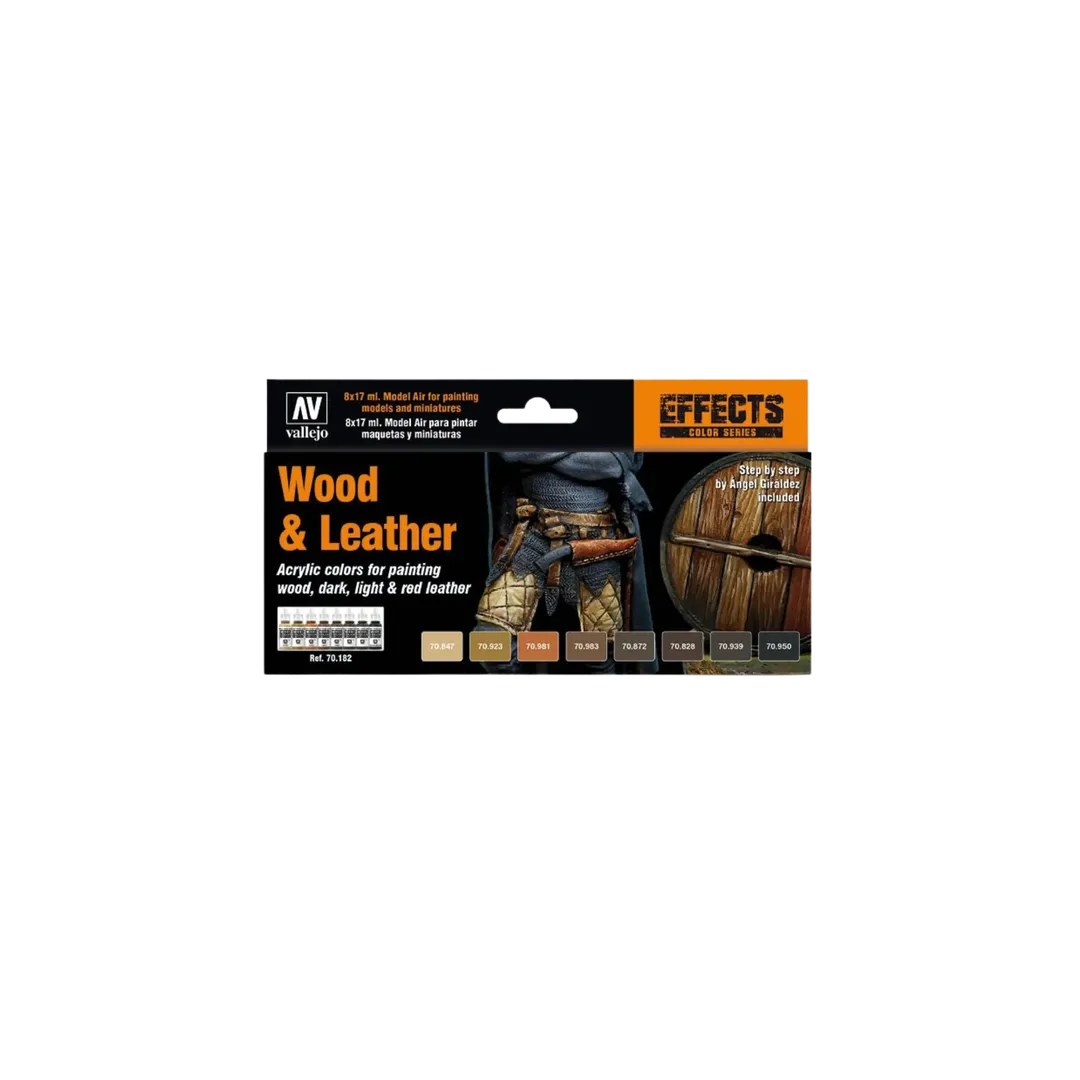 Model Color: Wood & Leather Set-Vallejo-Radaddel