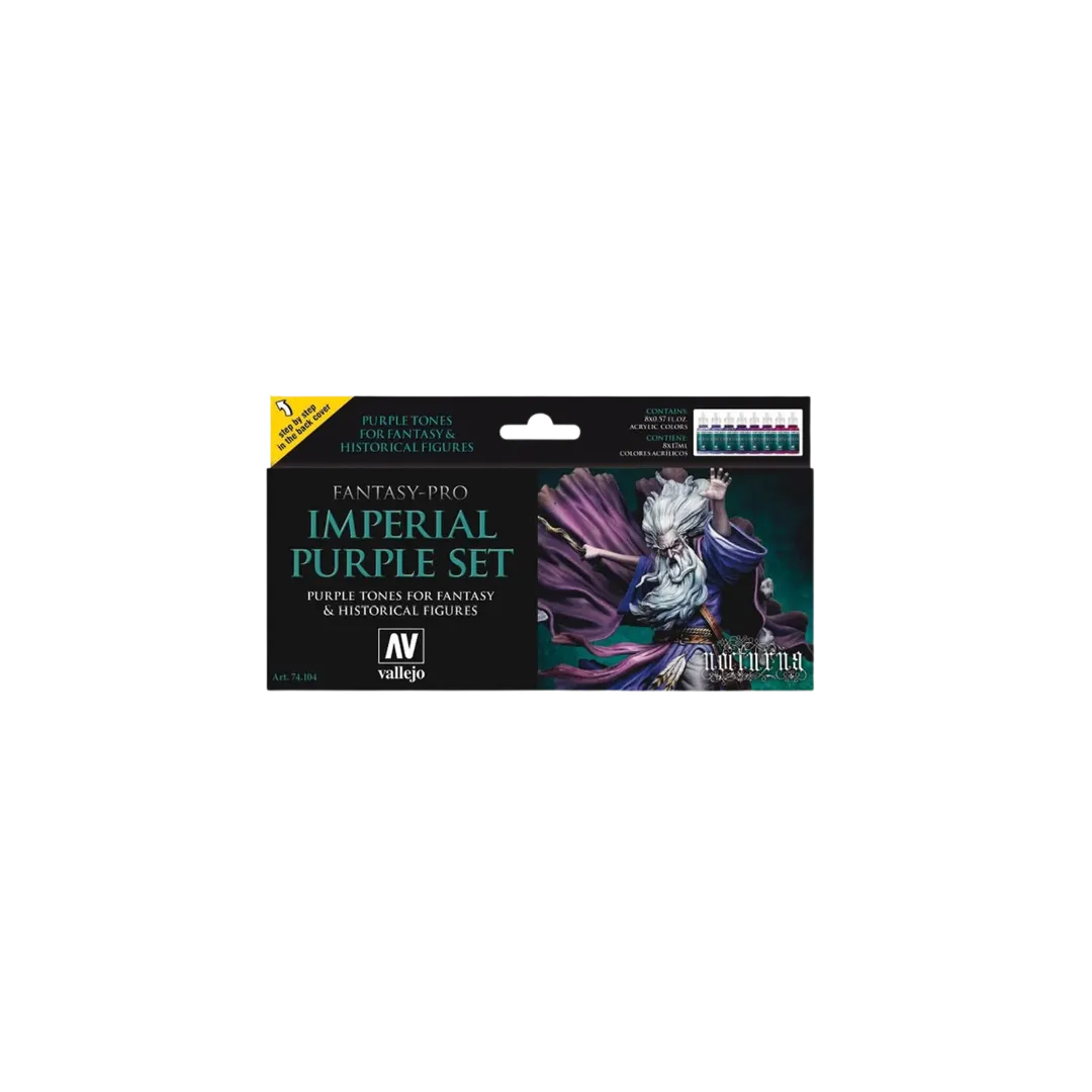 Model Color Set: Fantasy-Pro Imperial Purple-Vallejo-Radaddel