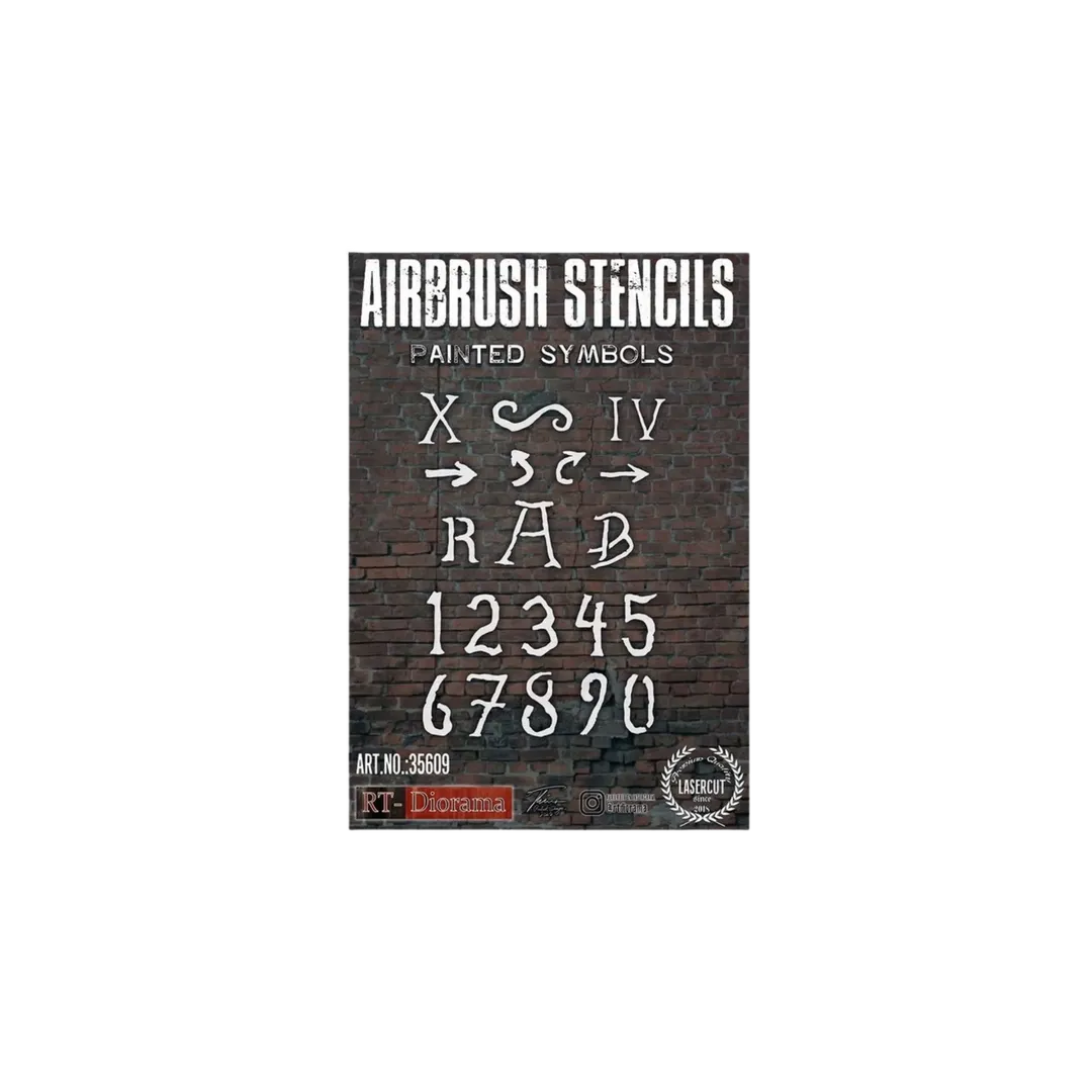 Stencil: Painted symbols 1/35-AK-Interactive-Radaddel