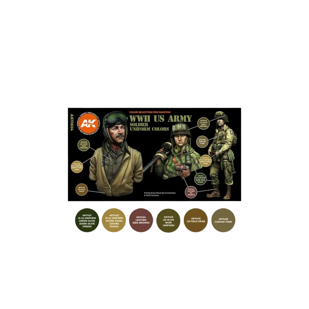 WWII US Army Soldier Uniform Colors-AK-Interactive-Radaddel