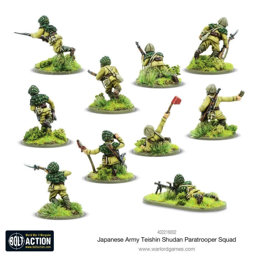 Japanese Teishin Shudan Paratrooper Squad-Warlord Games-Radaddel