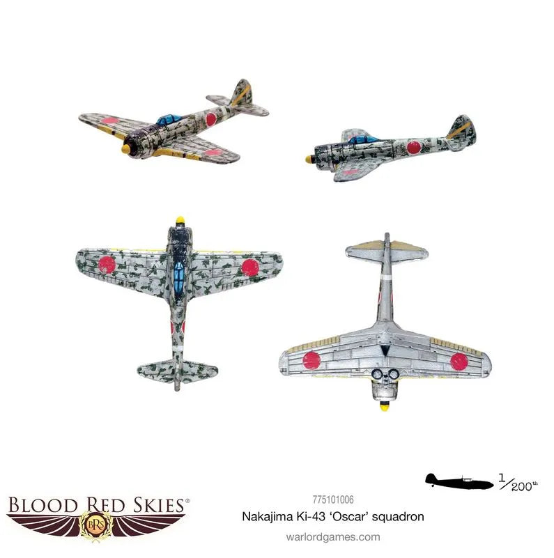 Nakajima Ki-43 II 'Oscar' Squadron-Warlord Games-Radaddel