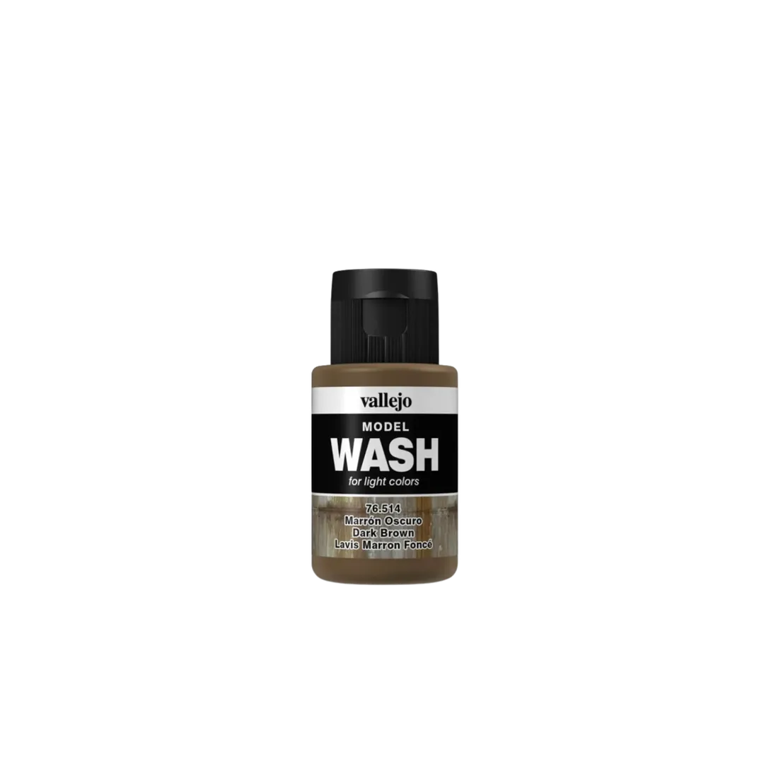Model Color Dark Brown Wash 514-Vallejo-Radaddel