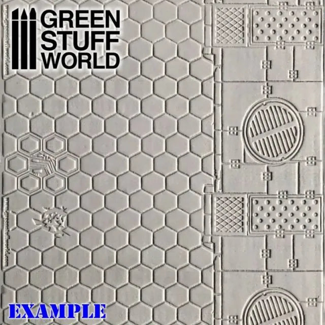 Strukturwalze - Sechsecke-Greenstuff World-Radaddel