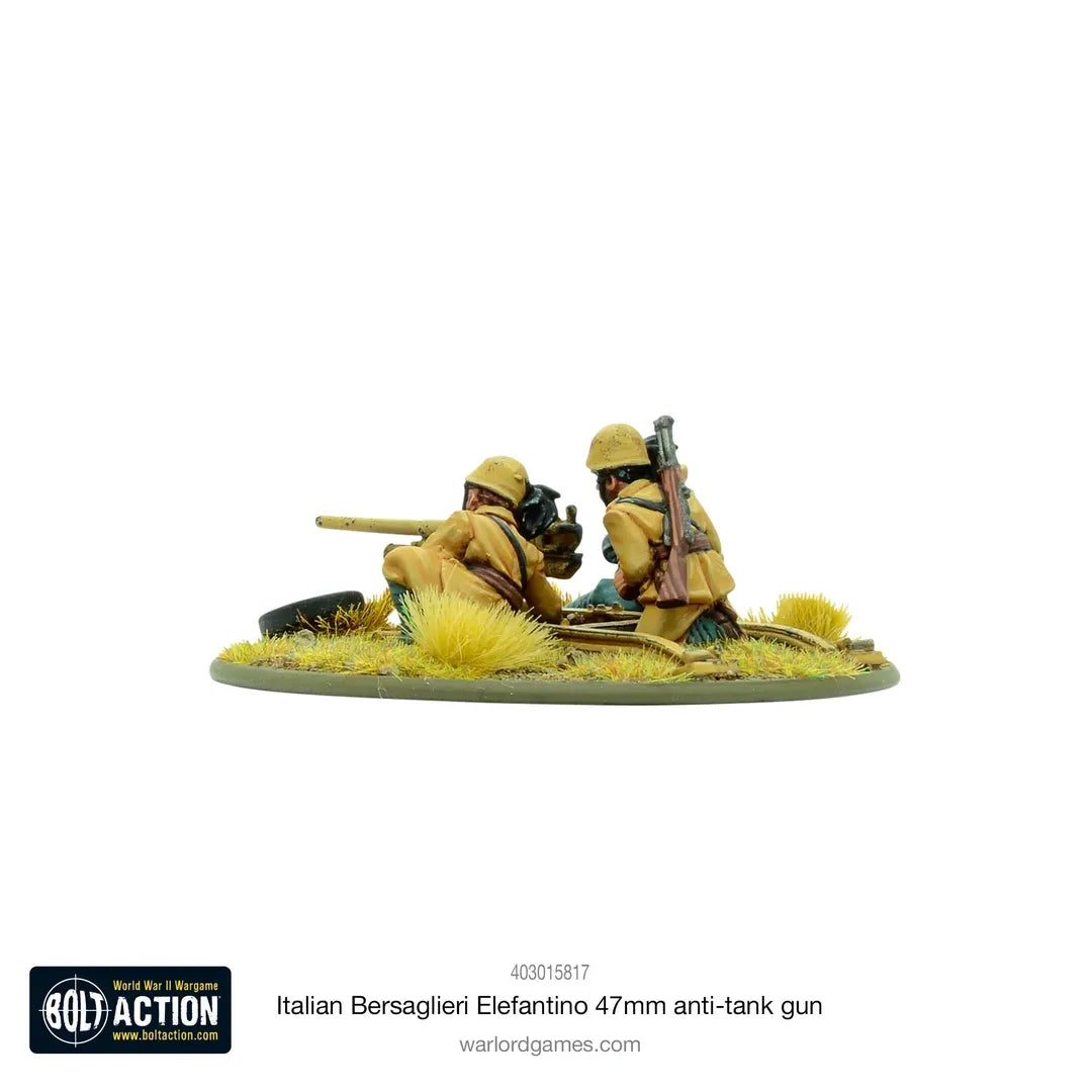 Italian Bersaglieri Elefantino 47mm AT Gun-Warlord Games-Radaddel