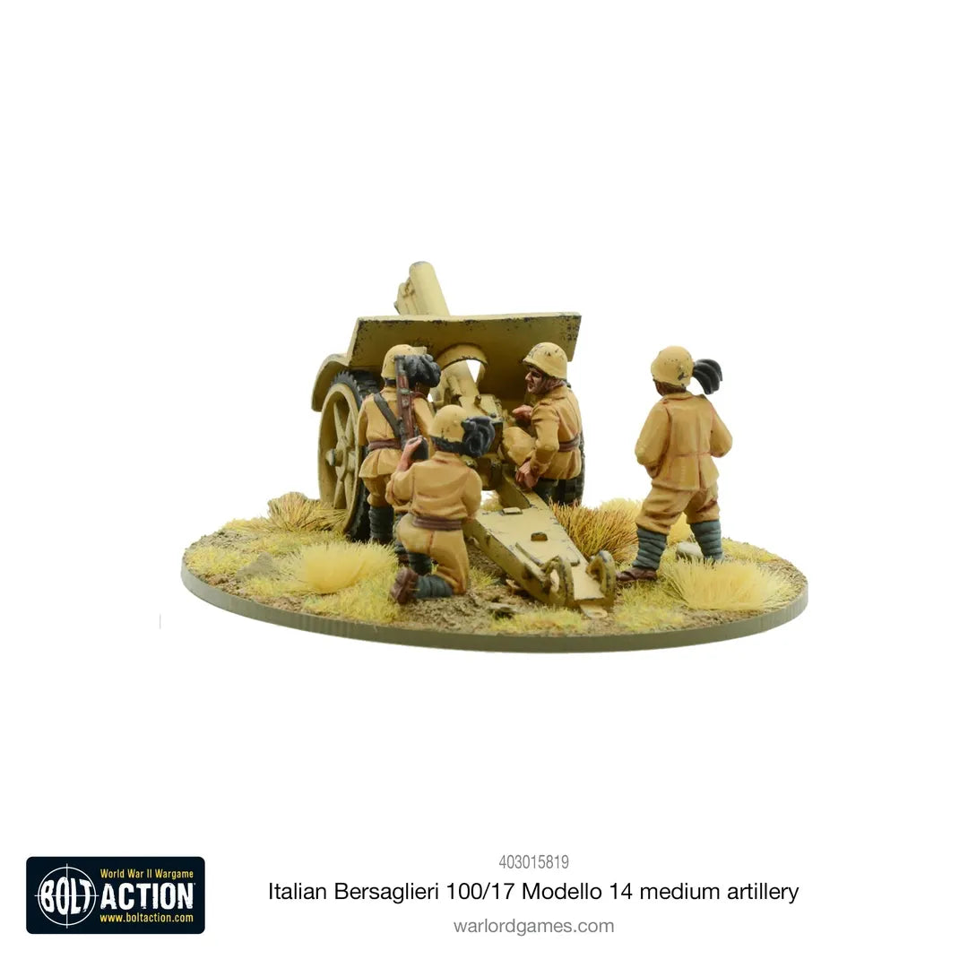 Italian Bersaglieri 100/17 Modello 14 Medium Artillery-Warlord Games-Radaddel