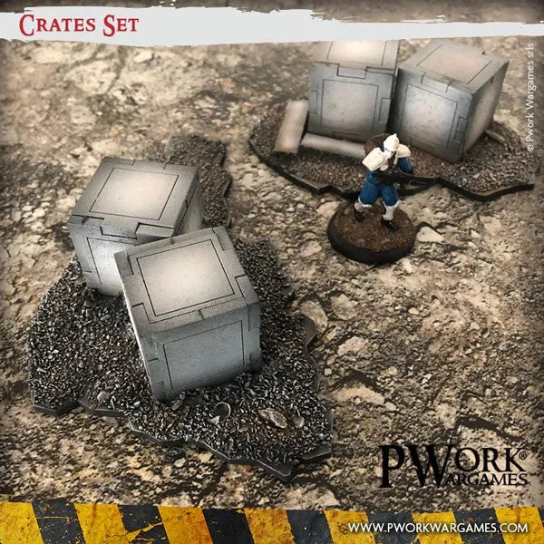 MDF Terrain Crates Set-PWork Wargames-Radaddel