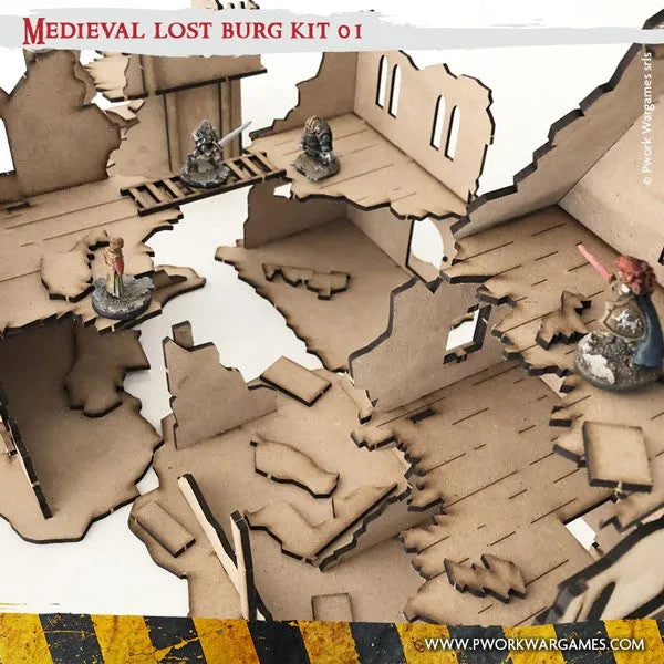MDF Terrain Lost Burg 01-PWork Wargames-Radaddel