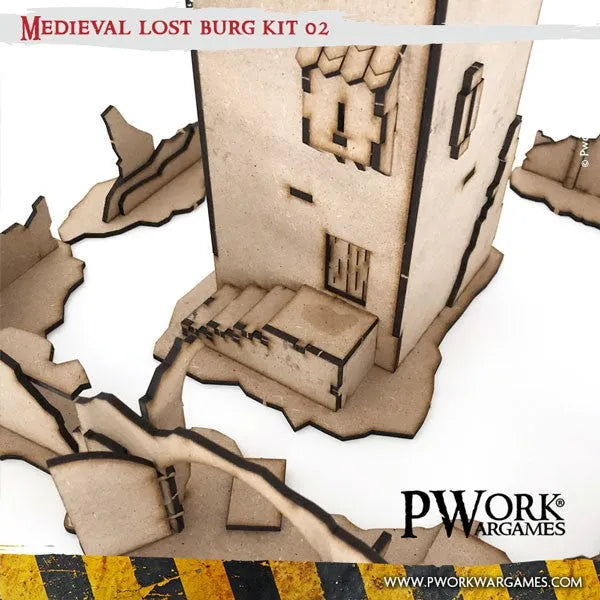 MDF Terrain Lost Burg 02-PWork Wargames-Radaddel