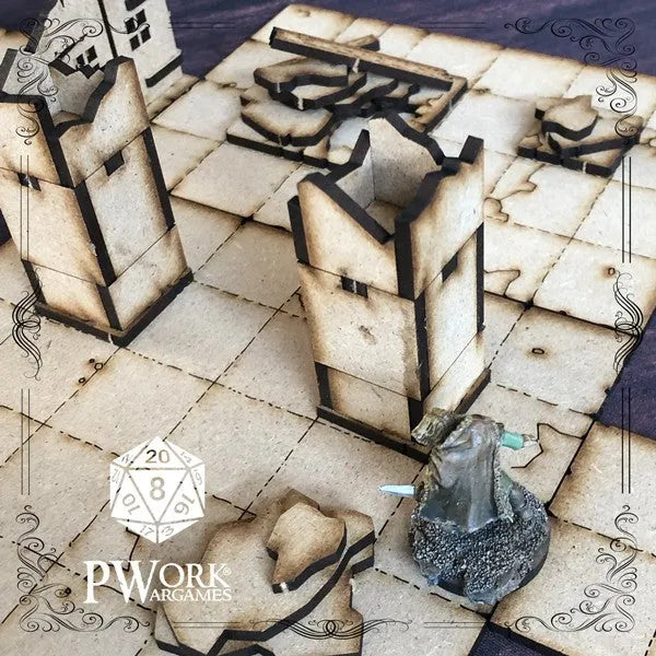 MDF RPG Tiles The Dungeon-PWork Wargames-Radaddel