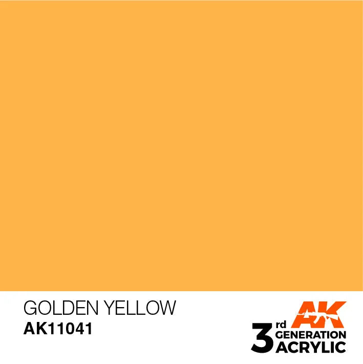 AK 3GEN Golden Yellow 17ml-AK-Interactive-Radaddel
