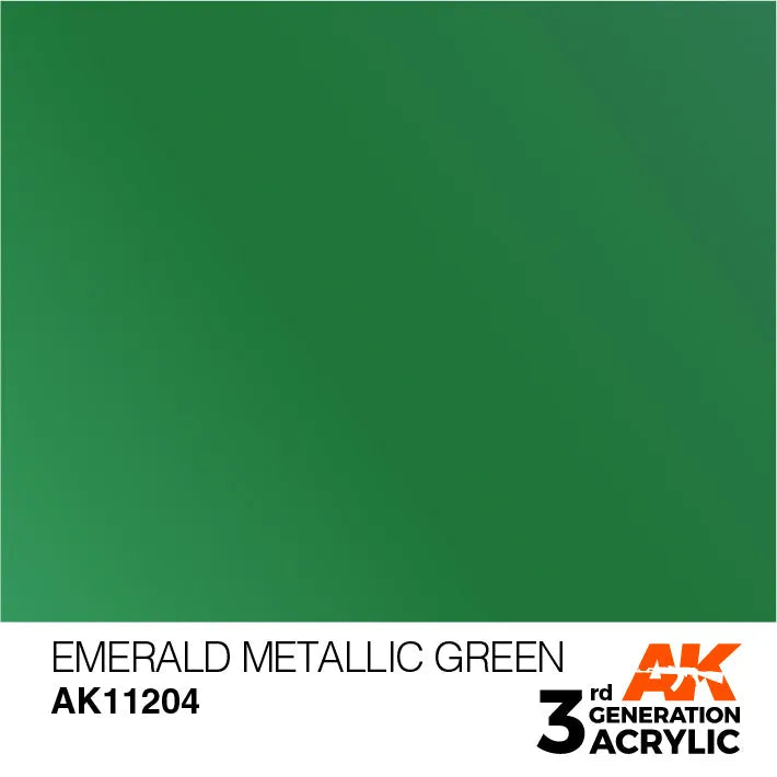 AK 3GEN Emerald Metallic Green 17ml-AK-Interactive-Radaddel