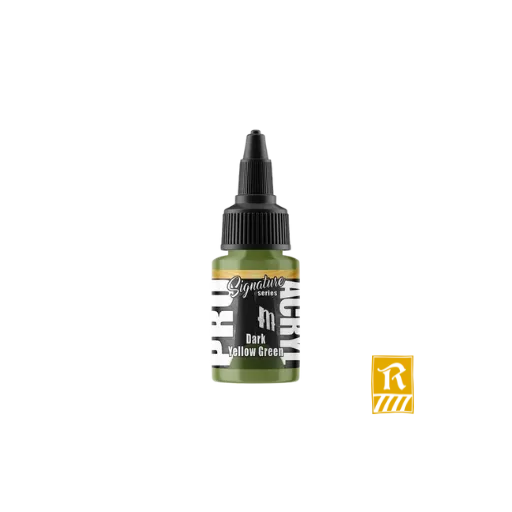 Pro Acryl Dark Yellow Green (22ml) - Vince Venturella-Monument Hobbies-Radaddel