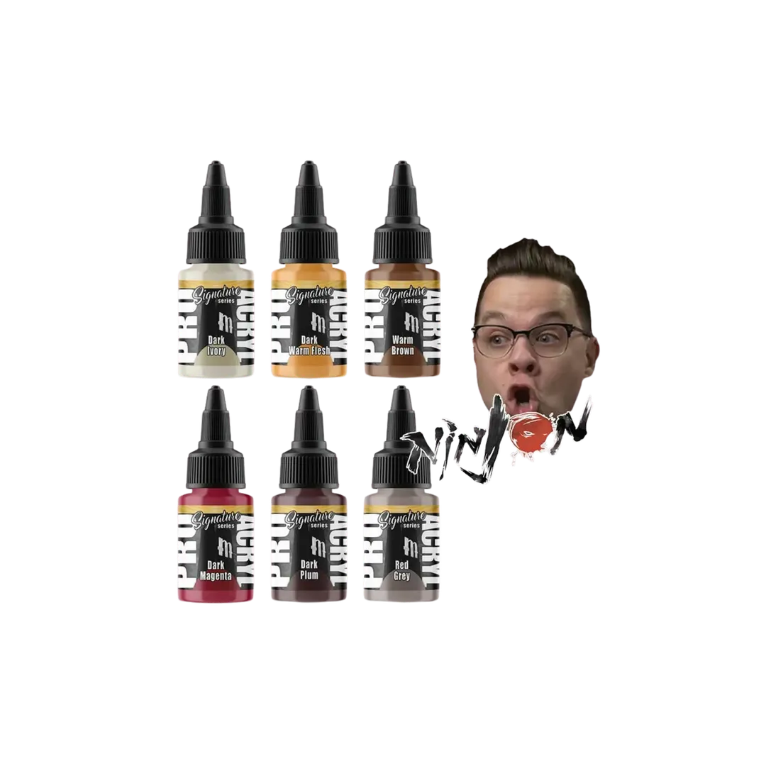 Pro Acryl Jon Ninas (Ninjon) Signature Set - 6 colors (6x22ml)-Monument Hobbies-Radaddel