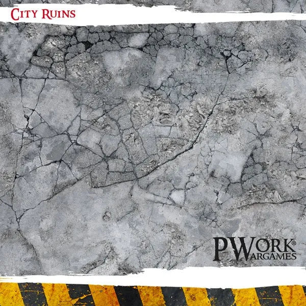 Neoprene Mat City Ruins 22x30''-PWork Wargames-Radaddel