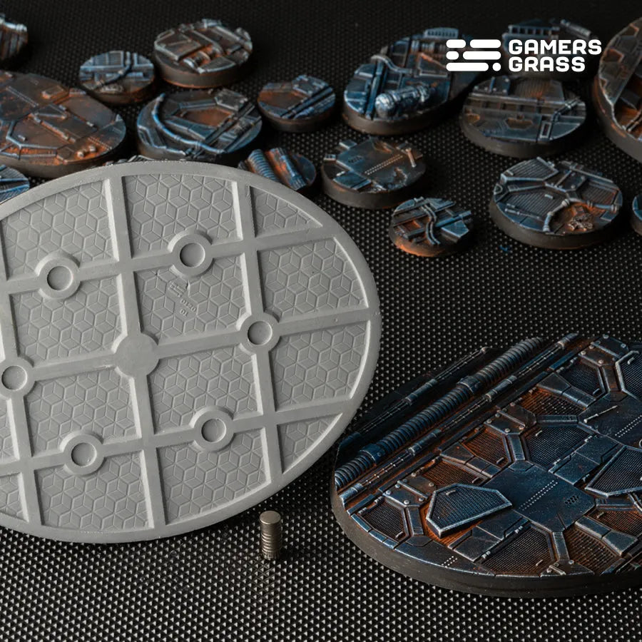 Spaceship Corridor Bases Oval 120mm (x1)-Gamers Grass-Radaddel