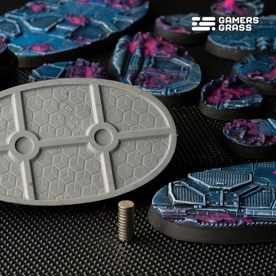 Alien Infestation Bases Oval 75mm (x3)-Gamers Grass-Radaddel