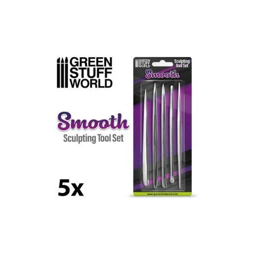 5x Modellierwerkzeug Set - SMOOTH-Greenstuff World-Radaddel