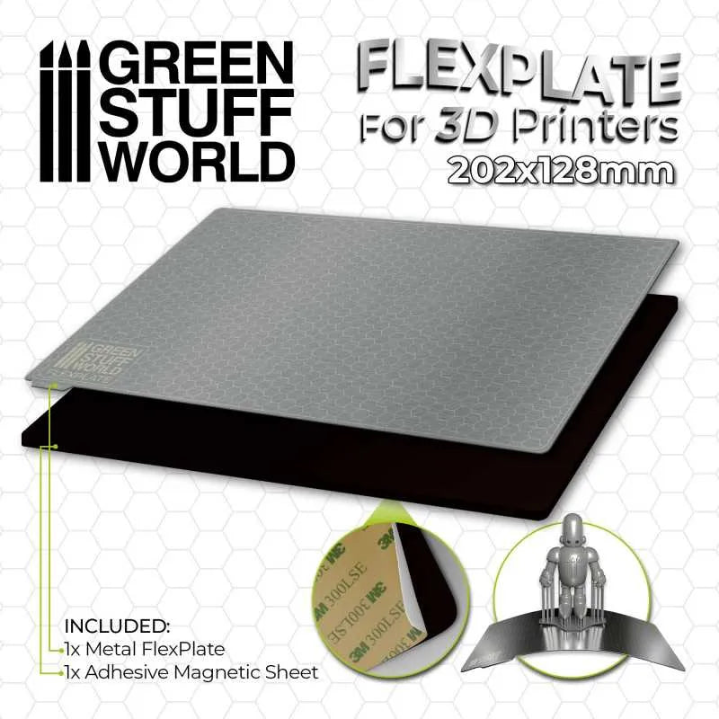 Flexplatten für 3d-Drucker - 202x128mm-Greenstuff World-Radaddel