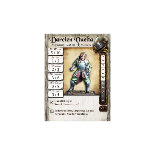 Darcien Vuelta | Söldner-Freebooter Miniatures-Radaddel