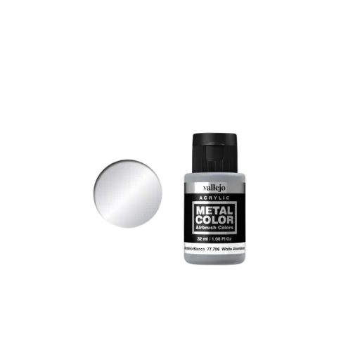 Metal Color White Aluminium-Vallejo-Radaddel