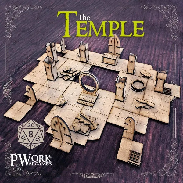 FANTASY TILES The Temple-PWork Wargames-Radaddel