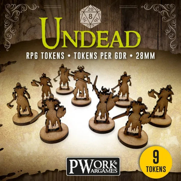RPG TOKENS Undead-PWork Wargames-Radaddel