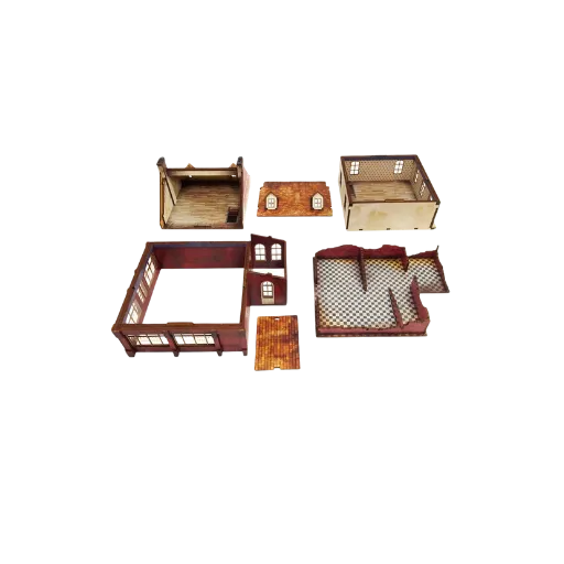 Pre-painted WW2 Normandy Restaurant-Micro Art Studio-Radaddel