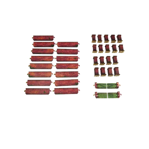 Pre-painted WW2 Normandy Walls with Gate (low)-Micro Art Studio-Radaddel
