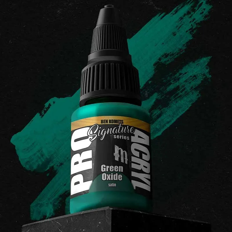 Pro Acryl Green Oxide (satin) (22ml) - Ben Komets-Monument Hobbies-Radaddel