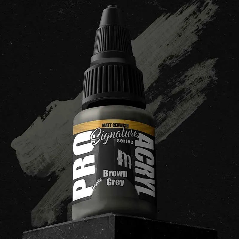 Pro Acryl Brown Grey (22ml) - Matt Cexwish-Monument Hobbies-Radaddel