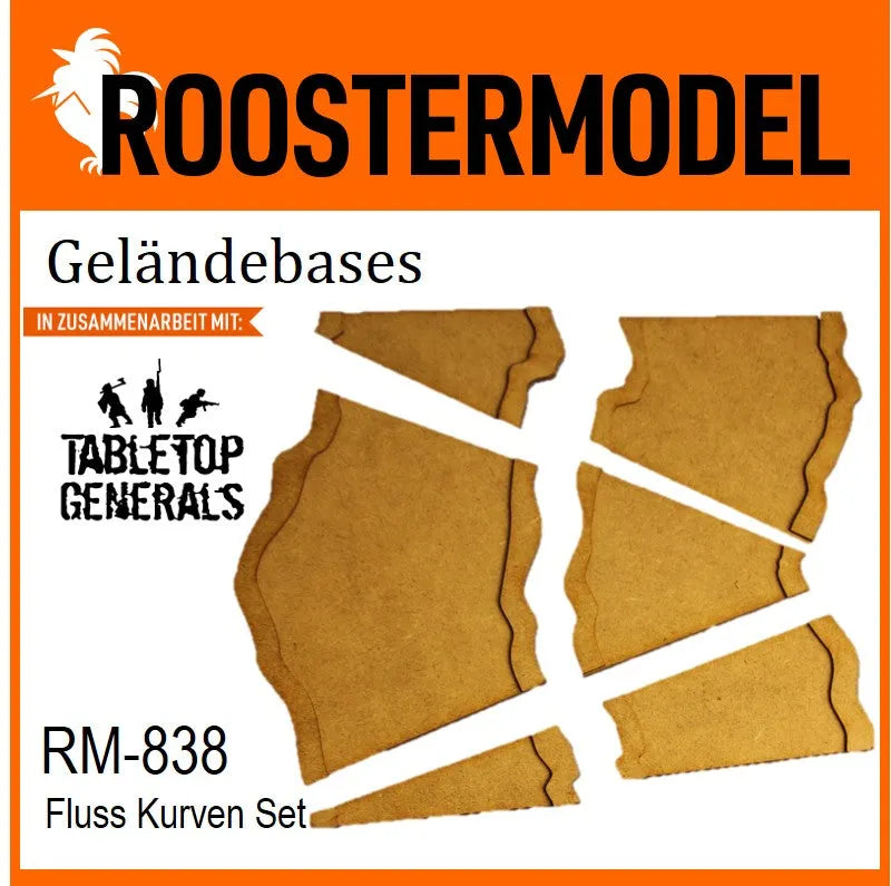 Fluss Kurven Set-Roostermodel-Radaddel