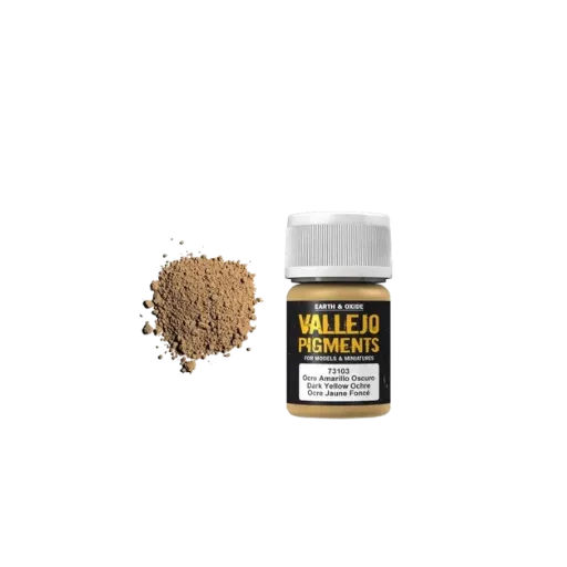 Vallejo Pigmente Dark Yellow Ochre-Vallejo-Radaddel